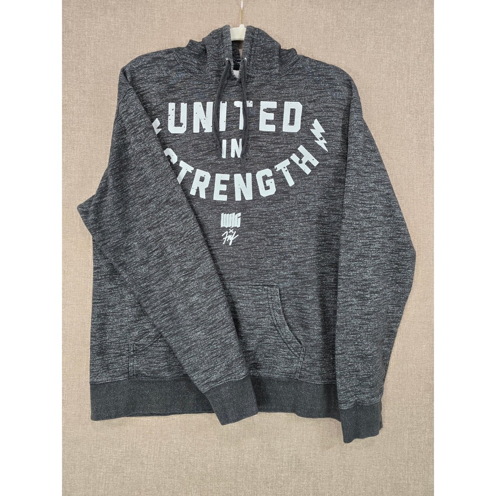 Independent Trading Company Hoodie XL Black Heather United In Strength Graphic